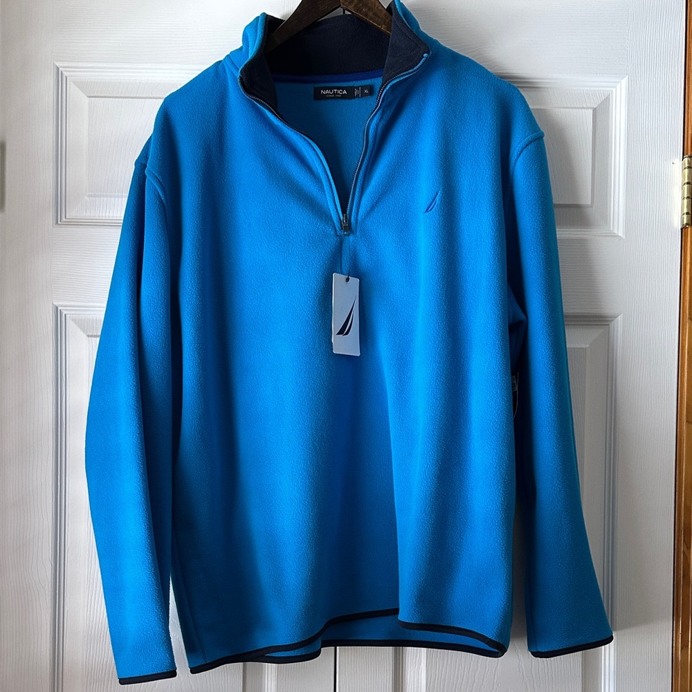 Nautica Vibrant Blue Half-Zip Sweater